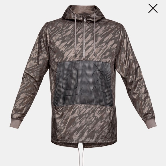 NWT UA SPORTSTYLE LONGLINE ANORAK mens size Large - Picture 2 of 8